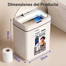 15L Smart Sensor Trash Cans, Soft-Close Lid, Odor Lock, Available In Various Colors, Suitable For Kitchen, Bathroom, Living Room, Office - Batteries Not Included - 查看 11