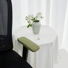 2pcs/Set Sarung Sandaran Tangan Kursi Kantor Warna Polos Jacquard Elastis Pelindung Sandaran Tangan Kursi Anti Selip Sarung Kursi Sofa untuk Kantor dan Rumah - MultiWarna - View 7
