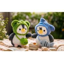 3.94in Cute Penguin Plush Toy-Fluffy And Soft.Halloween Costume Party Favor Silicone Baby Doll Full Silicone Body Reborn Baby Dolls Stuffed Animals Teddy Bear Room Decor Squishy Crunch Squishy Squish Squishy's Squishy>Jumbo Toys - Multicolor - View 4