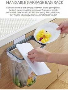 1 buah Gantungan Tempat Sampah Dapur untuk Pintu Kabinet, Gantungan Tempat Sampah untuk Penyimpanan Kantong Sampah, Perlengkapan Rak Penyimpanan Dapur - MultiWarna - View 8