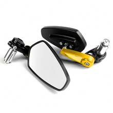 1 par de espejos retrovisores de extremo de manillar de motocicleta, espejos reflectantes convexos de manillar de motocicleta de montaña, accesorios de motocicleta para vehículo eléctrico - A - Ver 4