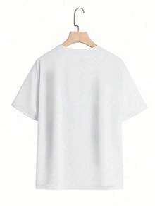 2026 New Products: Women's Cotton Crew Neck T-Shirt, Albert And The Cosby Cartoon Anime T-Shirt For Valentine's Day, Women's Pure Cotton Crew Neck Casual T-Shirt (1 Piece). It's Versatile And Practical, Exudes A Natural And Elegant Style, And Is A Must-Have Item For Summer Parties. - 白色 - 查看 2