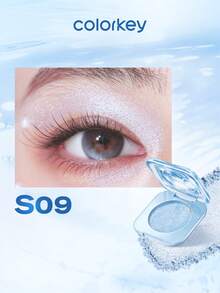 COLORKEY Diamond Solid Color Eyeshadow, Eyeshadow Warna Solid Berkilau dengan Pigmen Tinggi, Eyeshadow Warna Solid Mengkilap Halus Berkilau, Tahan Lama, Halus, Mudah Dibaurkan, Cepat Kering, Riasan Mata Cerah, Tekstur Krim Mengkilap Tinggi dan Tidak Pudar, Hadiah - 09 - View 4