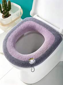 Minimalist Toilet Seat Cover Pads With Strap To Avoid Direct Bowl Contact Reusable Toilet Seat Covers For College Students Toilet Seat Pads Great For Hotel Stays Toilet Seat Cover Apartment Bathroom Accessories Travel Household Essentials - Multicolor - View 14
