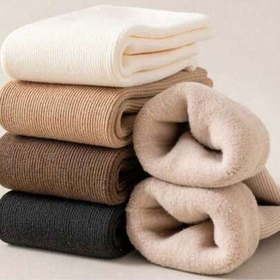 Kit 2 4 Pares Meias de Lã Grossa, Anti-Frio, Super Macias e Aconchegantes para Uso Diário 35-40