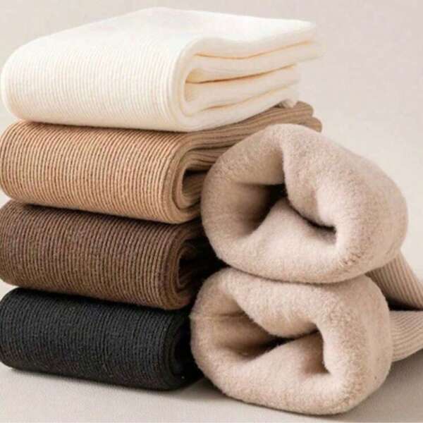 Kit 2 4 Pares Meias de Lã Grossa, Anti-Frio, Super Macias e Aconchegantes para Uso Diário 35-40