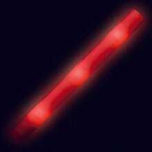 102 Varitas de Espuma LED Luminosas, Bastones de Rally, Varitas Luminosas Intermitentes para Fiestas, Varitas de Espuma LED Luminosas Intermitentes para Espectáculos, Fiestas de DJ, Bodas, Cumpleaños, Navidad, Halloween, Eventos y Festivales - Rojo - Ver 8