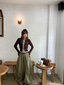 Women Tops - Coffee Brown - View 7