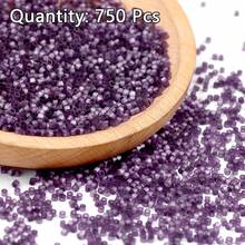 Aproximadamente 750 piezas de cuentas de vidrio de 2mm, cuentas para enhebrar para hacer joyas DIY, manualidades, decoración de bordados - Tubo de alambre de dibujo - Ver 14