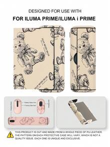 1PC For IQOS ILUMA ONE/ILUMA I ONE/New Iluma I One/ILUMA/ILUMA I /ILUMA PRIME/Iluma I Prime 20 HeatSticks BoX Series Protective Case, Fashionable Minimalist Cartoon Pattern Portable Storage Leather Sleeve, Full Protection Anti-Drop Anti-Fingerprint Wear-Resistant High-End Texture Hard Shell Soft Leather Dual Protection, Perfect Gift Choice, High-End Protective Shell, Unisex Fashion Accessory, Fashionable Patchwork Personalized Appearance Decoration, Business Casual Versatile Style, Precise Hole Position Perfect Fit, Couple Style Unisex, Iqos Series Dedicated Protective Shell, TEREA Storage Box - Brown Bear - View 18