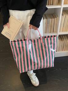 2026 New Fashion Large Capacity Shoulder Bag For Women, Stylish Tote Bag For Shopping And Casual Use - Green - View 7