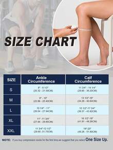 1 Pair Unisex Toe-Less Compression Socks, Suitable For Sports, Travel, Work, Fitness, Short Compression Socks For Autumn Use - Multicolor - View 5
