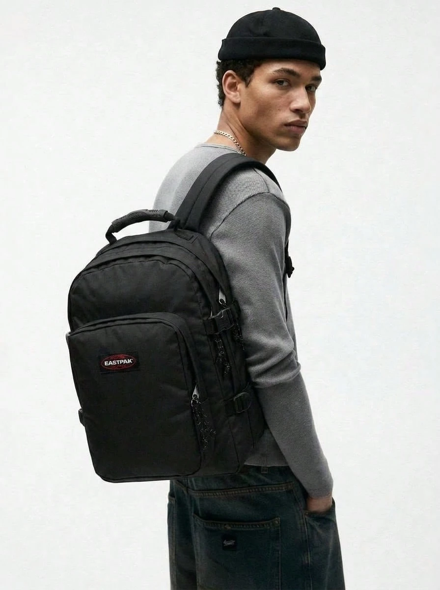 Eastpak Balo thời trang dã ngoại dung tích lớn có khóa kéo cho nam - màu đen - Xem 1