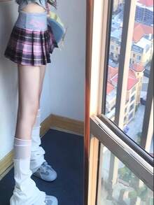 Women Skirts - Red - View 4