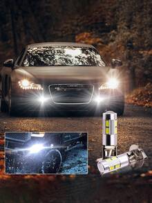 2个5630 SMD 10 LED H1 H3 6000K汽车雾灯/前大灯/行车灯灯泡 12V 白色内饰转向灯 - A - 查看 2