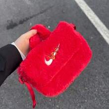 Túi đeo vai/túi xách Nike Serpenti thuộc bộ sưu tập năm mới, kiểu dáng tối giản, thời trang, chất liệu vải, dành cho nữ, màu đỏ. - Đỏ - Xem 5