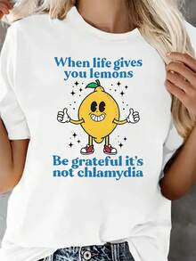 Women's T-Shirt For Spring And Summer - 白色 - 查看 3