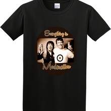 Keith Moon And Oliver Reed Tribute Mens T-Shirt Cotton Unisex Tee Black Tops - Black - View 1