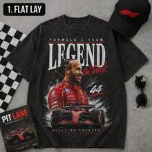 Formula Racing Legend On Track Shirt, Motorsport Vintage Tee, Gift For Racing Fans - Black - View 1