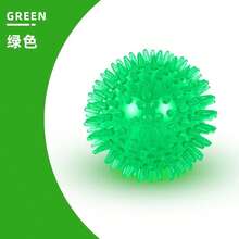 TPR材質尖刺寵物玩具球，高彈性耐用、潔牙耐咬、會發聲、可漂浮的互動趣味接球玩具球 - 彩色 - 查看 20