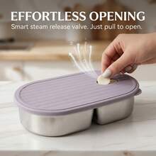 Portable 304 Stainless Steel Lunch Box,Leak Proof Fruit Salad Food Storage Container, Stackable Bento Box, Dishwasher & Microwave Allowable, Suitable For Student And Adult Use In Home, School,Office, Outdoor Camping, Picnic,Travel, Back To Schoo - Multicolor - View 7