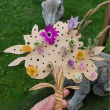 1個創意木製花藝展示板 - 戶外/花卉展示架，適用於花藝、婚禮和活動面板 - 裝飾性花卉展示架 - A - 查看 1