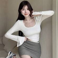Women Lightweight Cardigans - Burgundy - View 3