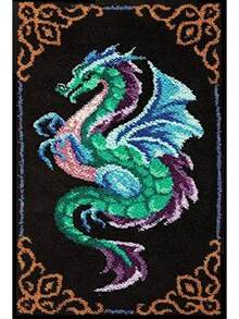 YOOTOM Hook Rug Kits Adult, Rug Crochet Making Kits With Pre-Printed Canvas And Hook And Enough Yarn, 20x15in - Tiger - View 3