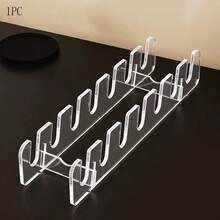 Acrylic Transparent Makeup Organizer Rack, Eyeshadow Palette, Powder Compact, Blush Storage Holder For Cosmetics - View 8