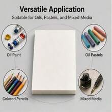 50pcs Thick Blank Painting Paper, Size 10cm X 15cm/3.93in X 5.9in, Unlined Drawing And Sketch Paper, Thick Art Paper Suitable For Oil Painting, Crayon, Drawing, Doodle And Crafts, Great For Kids, Students And Beginners - 10*15/50 Sheets - View 8