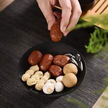 舒壓療癒手持陶瓷茶寵裝飾，紅棗、龍眼、杏仁、花生造型，創意設計迷人擺飾，為您的茶會增添活力、放鬆與趣味 - 多色3 - 查看 2