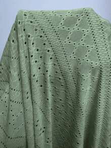 Nuevo vestido corto de verano para mujer, ajustado y sexy, con nudo en la cintura, de jacquard de punto en color crema-amarillo - Verde - Ver 8