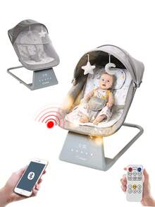 Baby Bouncers, Jumpers & Swings - Light Grey - View 1