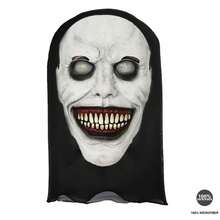 2Pcs Halloween Scary Smiling Nun Mask With Fake Knife Prop Set - Horror Cosplay Costume Accessory For Adult, Creepy Full Face Mask For Halloween Party, Haunted House, Masquerade - View 5