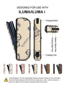 1PC For IQOS ILUMA ONE/ILUMA I ONE/New Iluma I One/ILUMA/ILUMA I /ILUMA PRIME/Iluma I Prime 20 HeatSticks BoX Series Protective Case, Fashionable Minimalist Cartoon Pattern Portable Storage Leather Sleeve, Full Protection Anti-Drop Anti-Fingerprint Wear-Resistant High-End Texture Hard Shell Soft Leather Dual Protection, Perfect Gift Choice, High-End Protective Shell, Unisex Fashion Accessory, Fashionable Patchwork Personalized Appearance Decoration, Business Casual Versatile Style, Precise Hole Position Perfect Fit, Couple Style Unisex, Iqos Series Dedicated Protective Shell, TEREA Storage Box - Brown Bear - View 10
