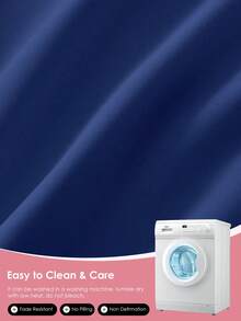 HONEYMOON 1pc Solid Color Pillowcase - 100% Polyester Fabric, Soft And Breathable, Wrinkle-Resistant, Envelope Closure, Pillow Insert Not Included - Suitable For Home, Dorm, Sofa, OEKO-TEX Certified, Navy Blue - Navy Blue - View 6