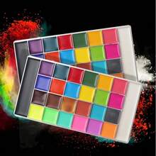 1PC,12/20/26Colors Water Color Oil-Based Vibrant Painting Pigments, High Saturation, Smudge-Resistant, Suitable For Christmas, Carnival, Halloween, Cheerleading, Back To School, Office Use - Single Piece - View 1