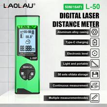 L.A.OL.A.U L.AOL.AU 新款家居裝飾雷射測距儀 30m / 50m 可選 Type-C 充電式 高精度多模式測量 50 組數據儲存 電子角度 (僅限 50m 型號) 迷你便攜式裝修測量工具 - 薄荷綠 - 查看 13