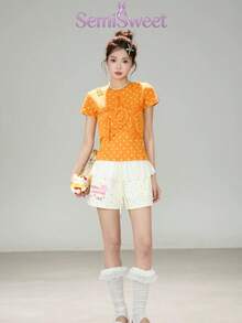 Women Shorts - Apricot - View 2