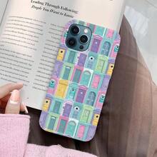 [Expédition 24h depuis l'Allemagne] Coque de téléphone Apple 17pro Max Monsters Inc Porte, Coque de téléphone Mike Wazowski et Sulley, Housse de téléphone Monsters Inc TD-0213-OANRSamsung 23 24 25 26 - 1 image couleur - Voir 2