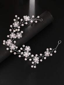 1pc Women's Elegant Handmade Crystal Headband, Suitable For Weddings, Parties, And Gifts - 63480 Silver - View 6