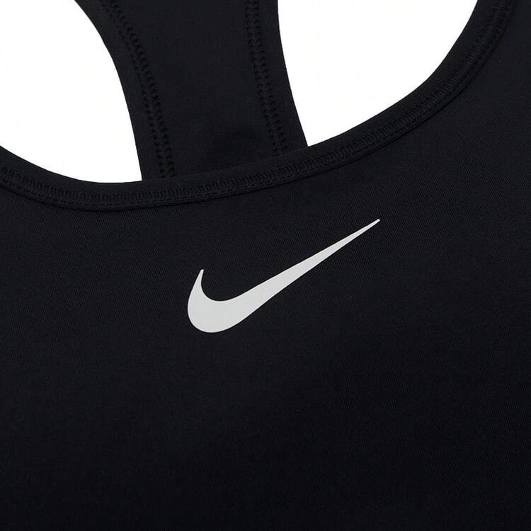 Nike 女士运动文胸 AS W NK SWSH MED SPT BRA，简约舒适日常休闲户外运动弹力轻盈支撑文胸 DX6822-010 - DX6822-010 - 查看 3