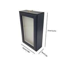 Hộp đựng trang sức 1 chiếc, hộp đựng dây chuyền 2 tầng, nắp trong suốt chống rối, hộp đựng bông tai, vòng tay, nhẫn, dây chuyền, hộp trưng bày trang sức màu trắng thanh lịch dành cho nữ, quà tặng sinh nhật, Ngày lễ tình nhân, Ngày của Mẹ, hộp đựng trang sức. - Nhiều màu - Xem 11