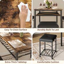 Dining Table & Chair Sets - Brown - View 2
