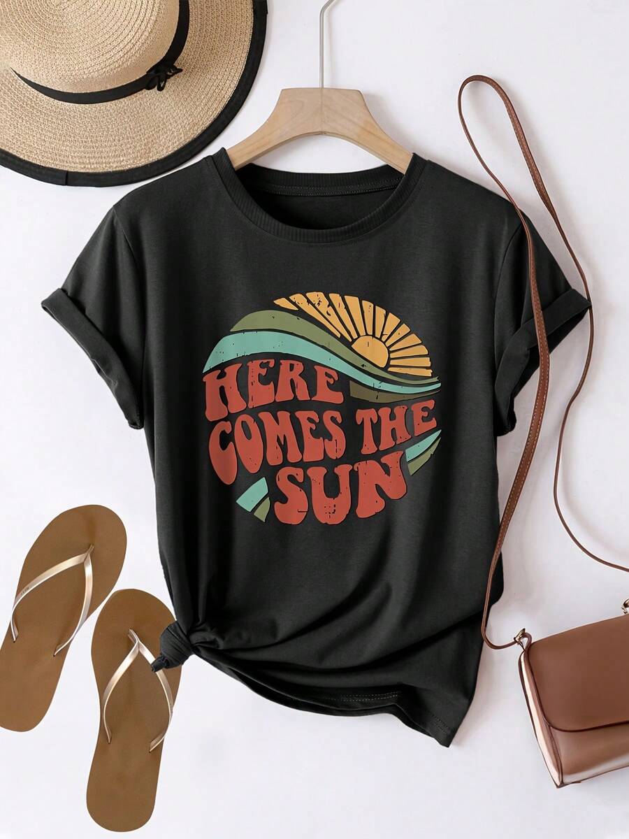 Women T-Shirts - Black - View 1
