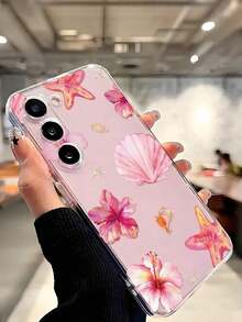 1 Piece Soft Phone Case With White Lily Flower And Butterfly, Compatible With Huawei Honor, , Galaxy A04e/12/A13/A14/A34/A50/A52/A53/A54/S21/S22/S23/S24/S25/S25Ultra, 6A/7A/8A, 12T/13T, International Version, Not Domestic Version, Spring Gift - 透明 15 - 查看 6