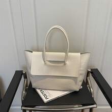 Bolso de mano moderno y versátil para mujer, estilo casual elegante con un toque de alta gama, bolso de hombro estiloso ideal para ir de compras. - marrón - Ver 5