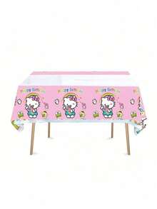 New Cartoon Kitty Cat Theme Party Decorations, Disposable Waterproof Oilproof Tablecloth For Birthday Party - Multicolor - View 6