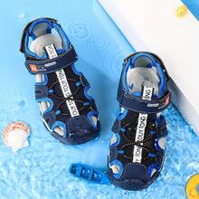 春夏兒童包頭防水健行輕量運動戶外涼鞋 男童女童園藝鞋 - 藍色 - 查看 2