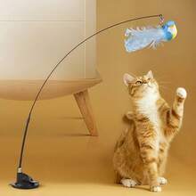 Random 1pc, Cat Toy Bird Toy Random Color, Artificial Feather Cat Toy, Bird Cat Rod Replacement Head, Cat Rod Toy, No Battery Required, Durable Replacement Head, Suitable For Indoor Cat Exercise Bird Cat Toy - View 4